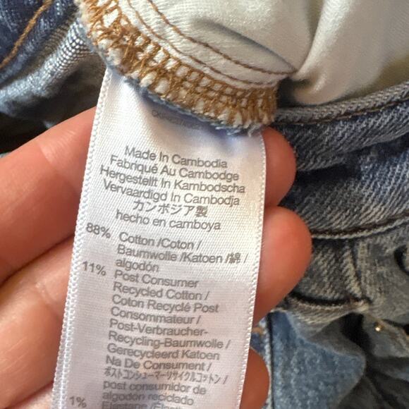 Madewell medium wash Curvy Perfect Vintage straight leg jean SIZE 29P - Picture 6 of 7